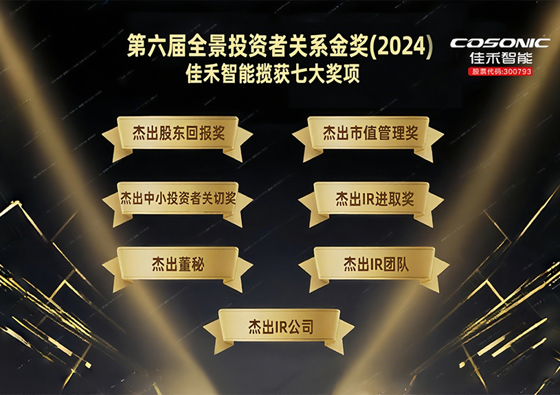 37000a威尼斯智能揽获第六届全景投资者关系金奖(2024)七大奖项！
